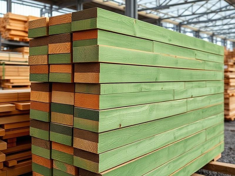 Treated pine timber
